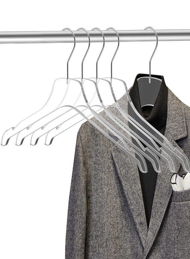 Quality Hangers Quality Acrylic Clear Hangers, Made of Clear Acrylic for a Luxurious Look and Feel with Swivel Hook (Clear - Shirt, 5) - Image 4